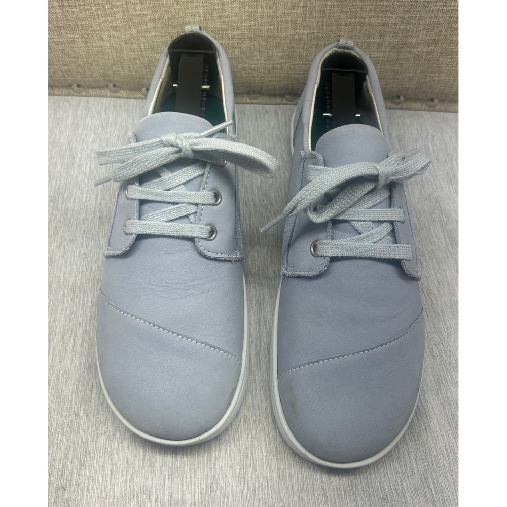 SAS Tripad Comfort Womens 7.5 Narrow Light Blue Leather Lace Up Sneakers